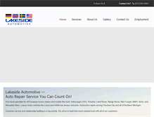 Tablet Screenshot of lakesideautotc.com